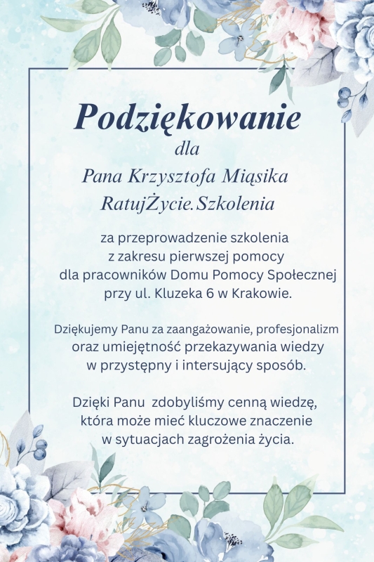 Szkolenie z pierwszej pomocy z Panem Krzysztofem Miąsik - Ratuj Życie.Szkolenie (fot. 1)