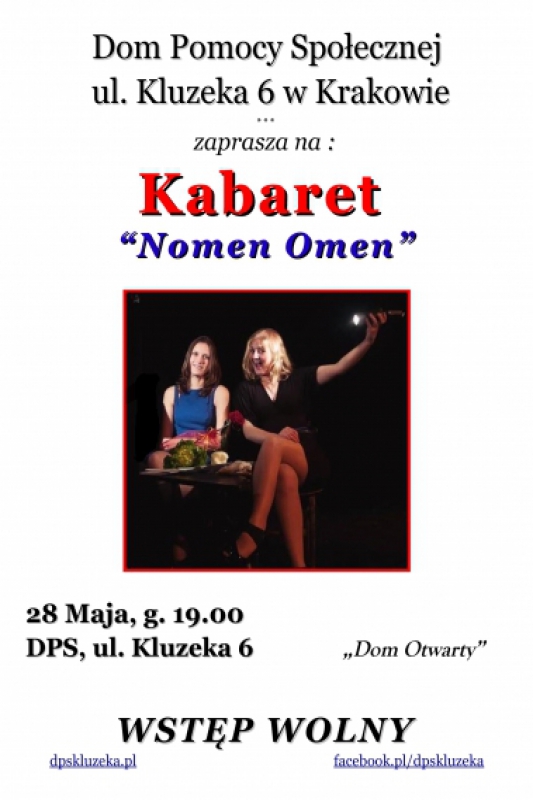 "Dom Otwarty":  Kabaret Nomen Omen - zapraszamy (fot. 1)